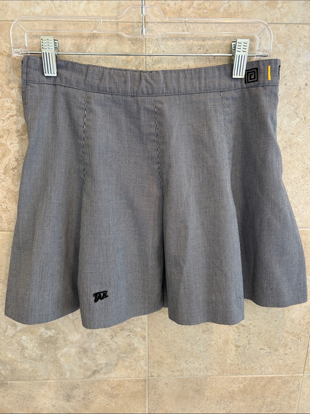 Tail Gray Mini Tennis Skirt with Subtle Logo